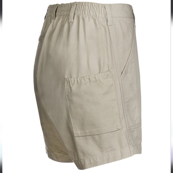 Hook and Tackle Beer Can Island Stretch Fishing Shorts Sand Tan Mens Size 32 NWT - Picture 2 of 14